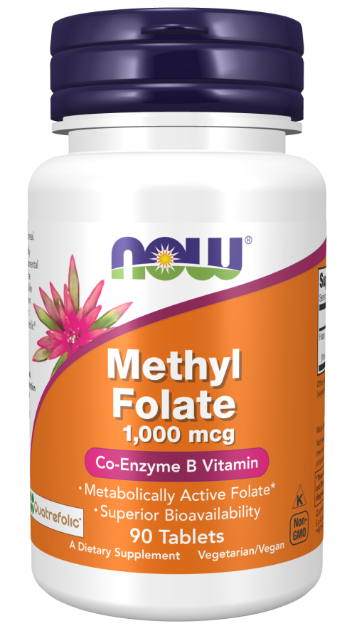 Now METHYL FOLATE 1,000 mcg 90 TABS