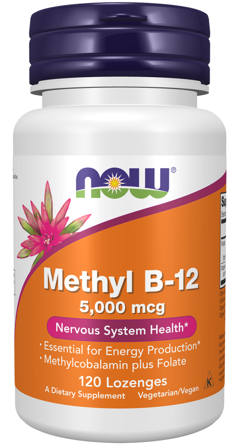 Now METHYL B-12 5000mcg 120 LOZ