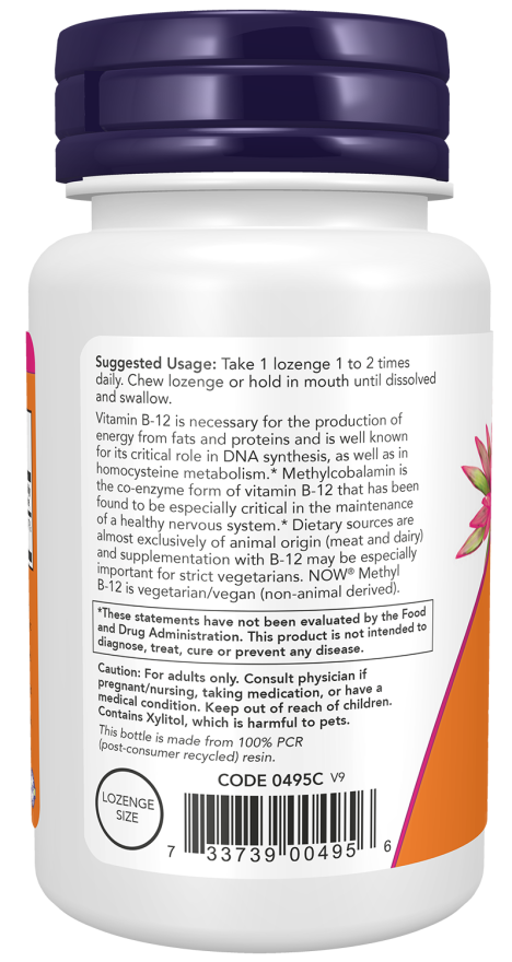 Now METHYL B-12 1000mcg 100 LOZ