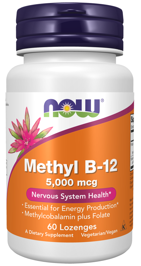 Now METHYL B-12 5000mcg 60 LOZ