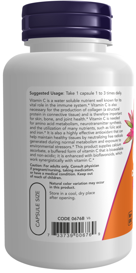 Now C-500 ASCORBATE 250 VCAPS