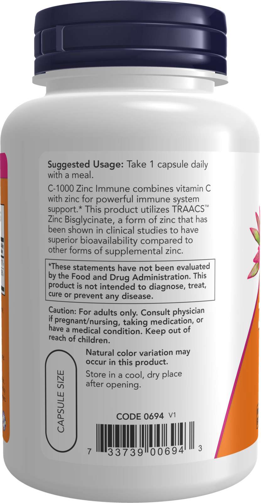 Now C-1000 ZINC IMMUNE 90 VCAPS