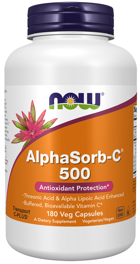 Now ALPHASORB-C(R) 500MG 180 VCAPS