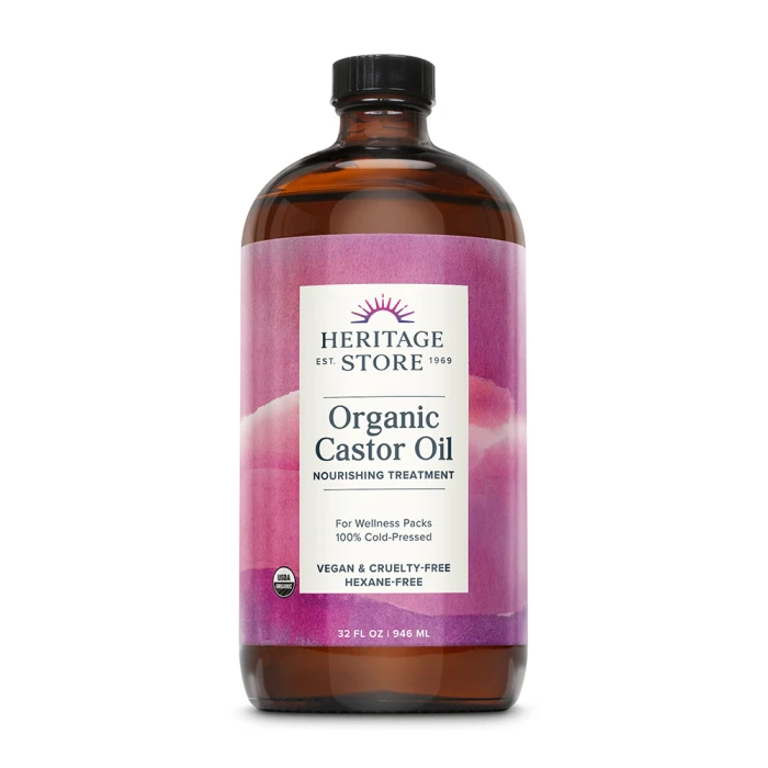 Heritage Store ORG Castor Oil 32floz