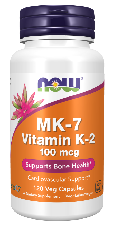 Now VITAMIN K-2 (MK7) 100 mcg 120 VCAPS