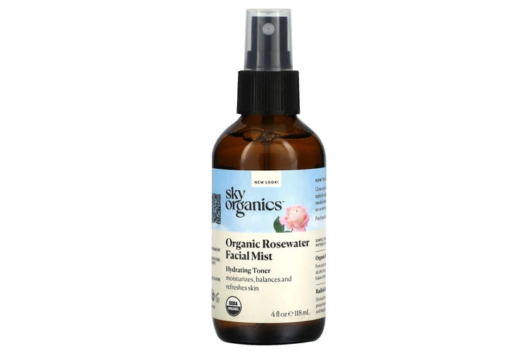 SKY ORGANICS ROSE WATER FACIAL MIST 4OZ