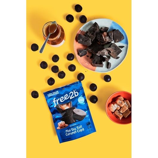 FREE2B Dark Choc Sslt Caramel Minis 3.5 OZ