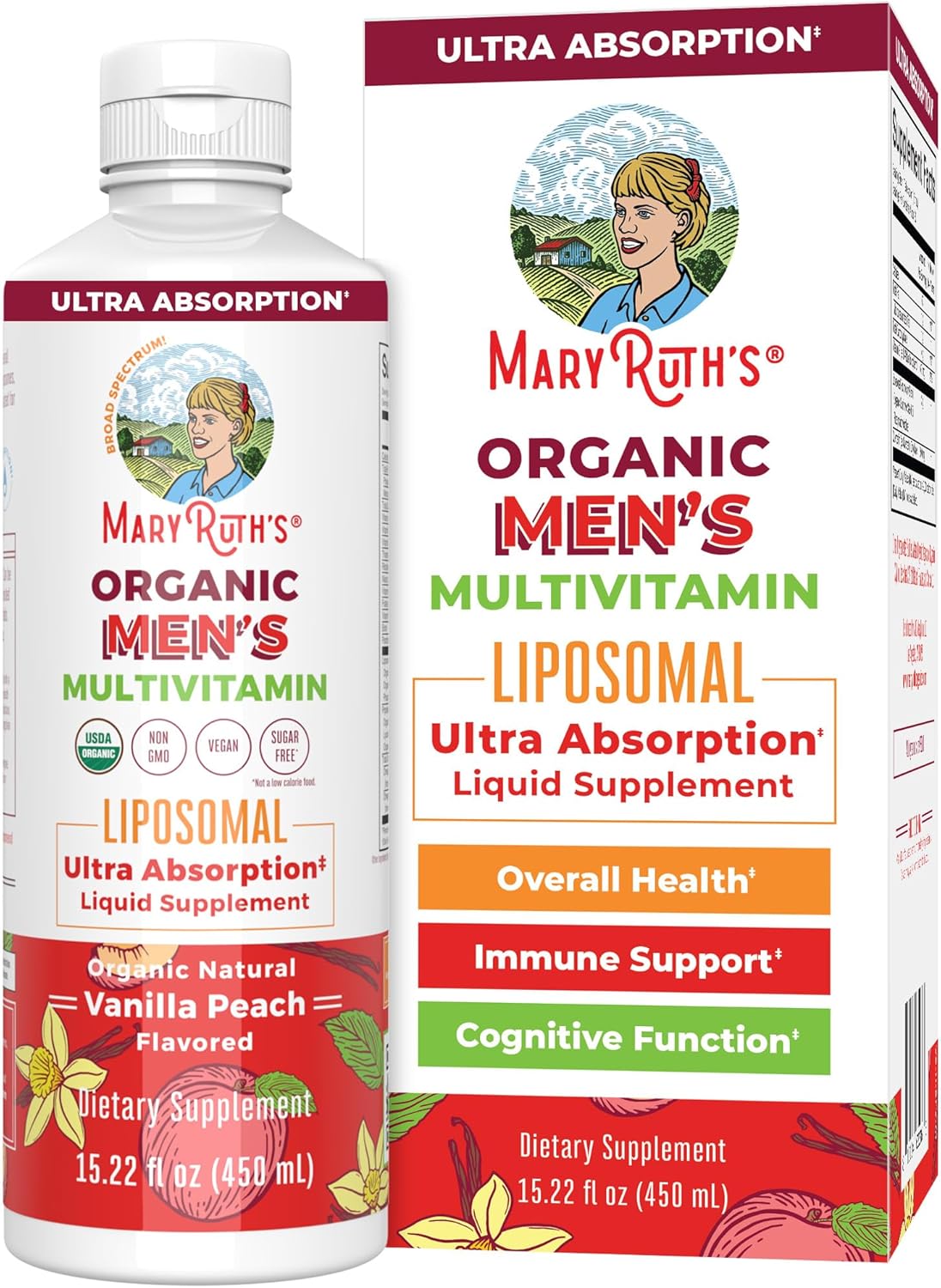 MaryRuth Organics Organic Men's Multivitamin Liposomal (15.22 oz)