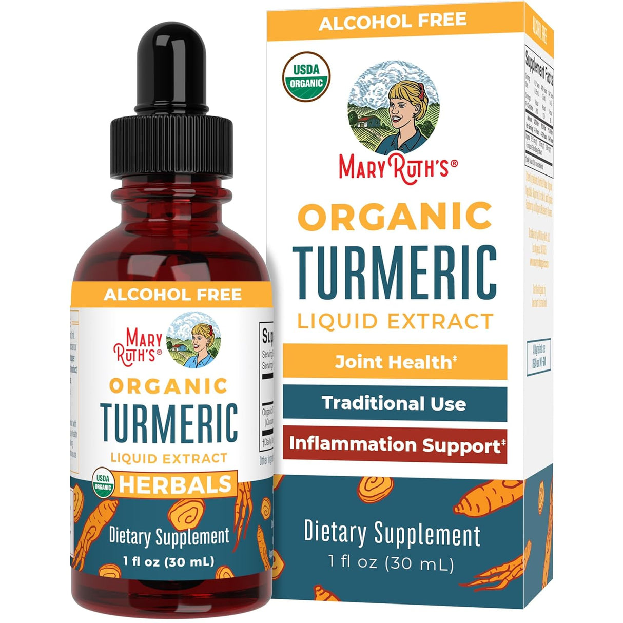 MaryRuth Organics Turmeric Herbal Drops (1 oz)