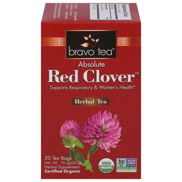BRAVO TEA Organic Red Clover Tea 20 BAG