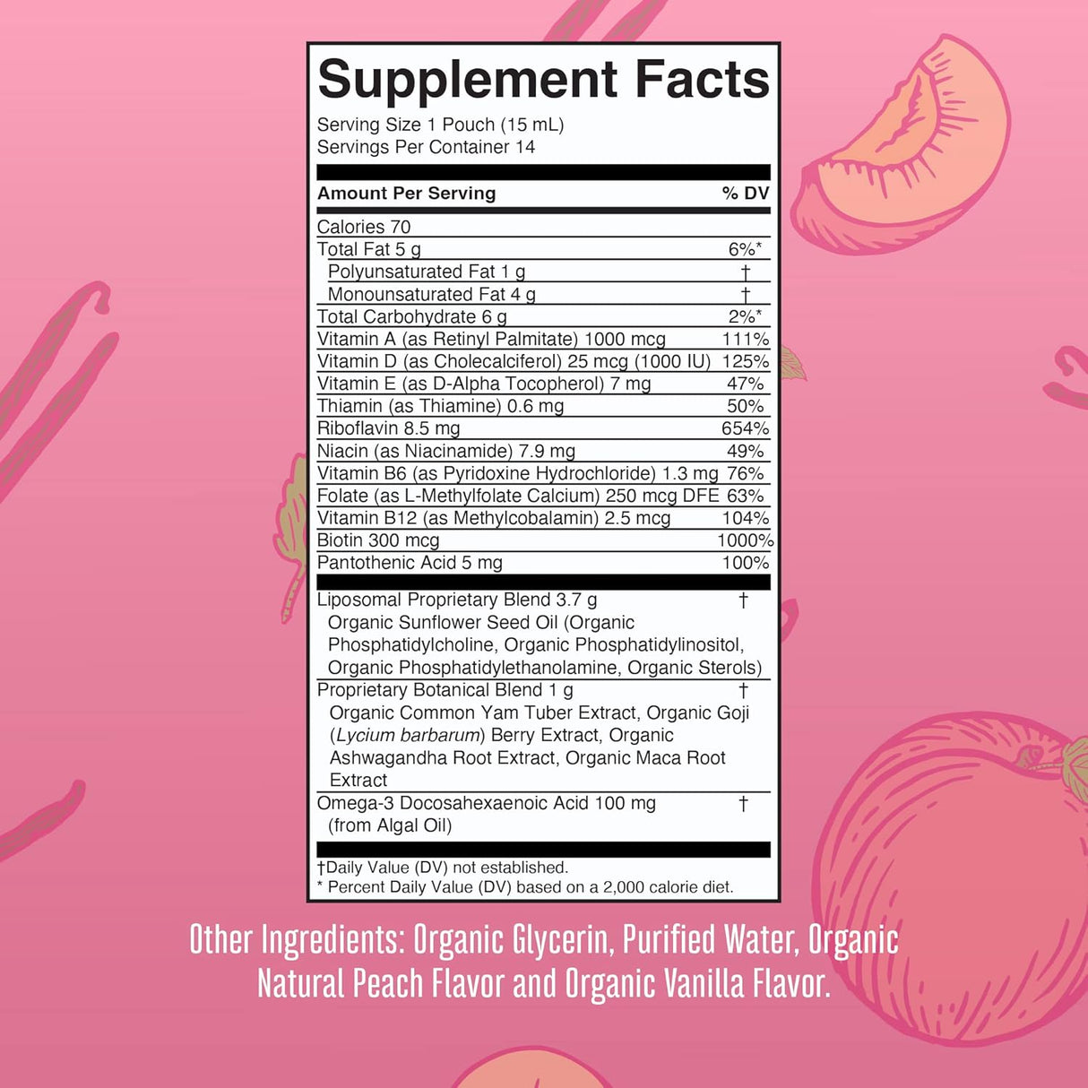 MaryRuth Organics Women's Multivitamin Liposomal Box (14 pouches - 0.5 oz each)