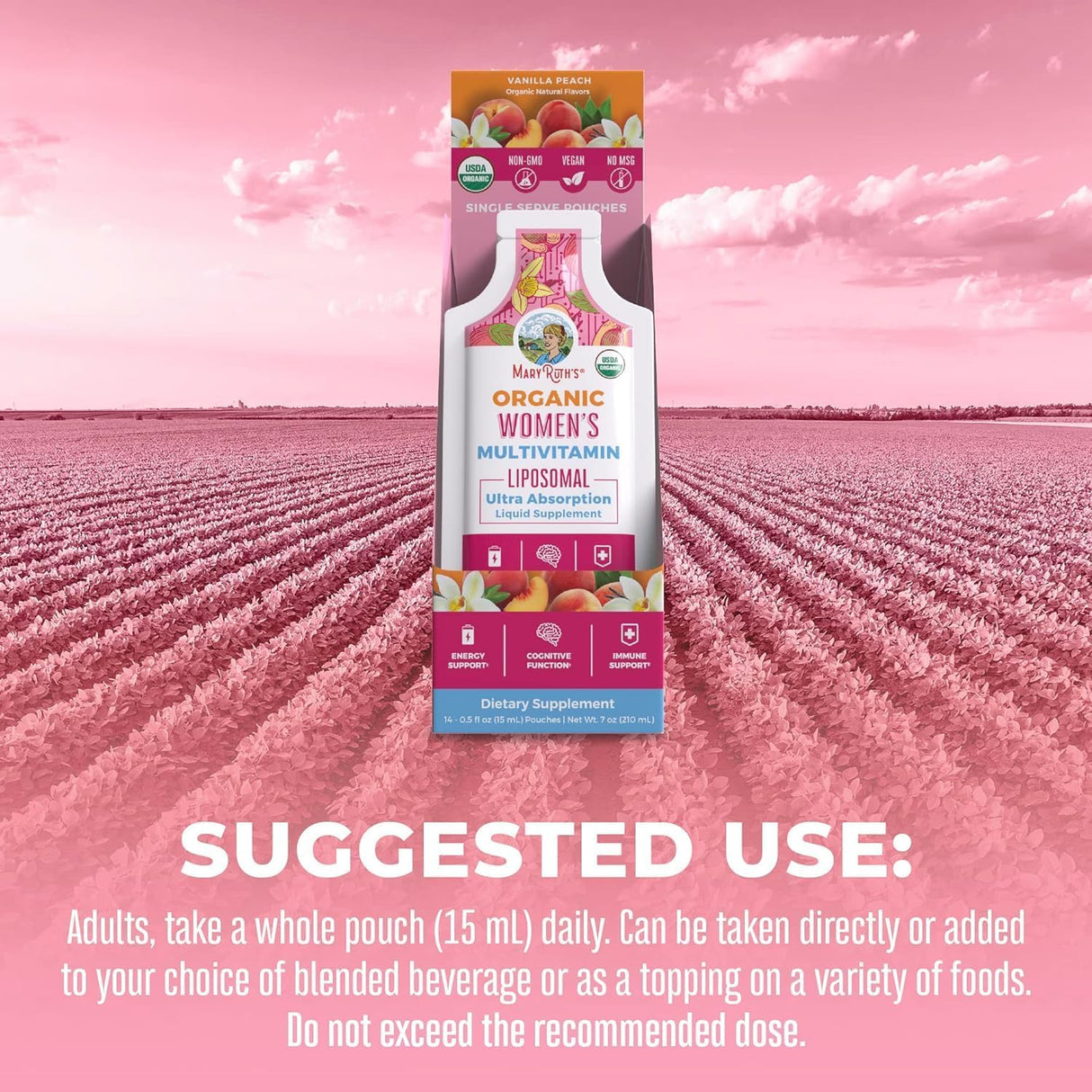 MaryRuth Organics Women's Multivitamin Liposomal Box (14 pouches - 0.5 oz each)