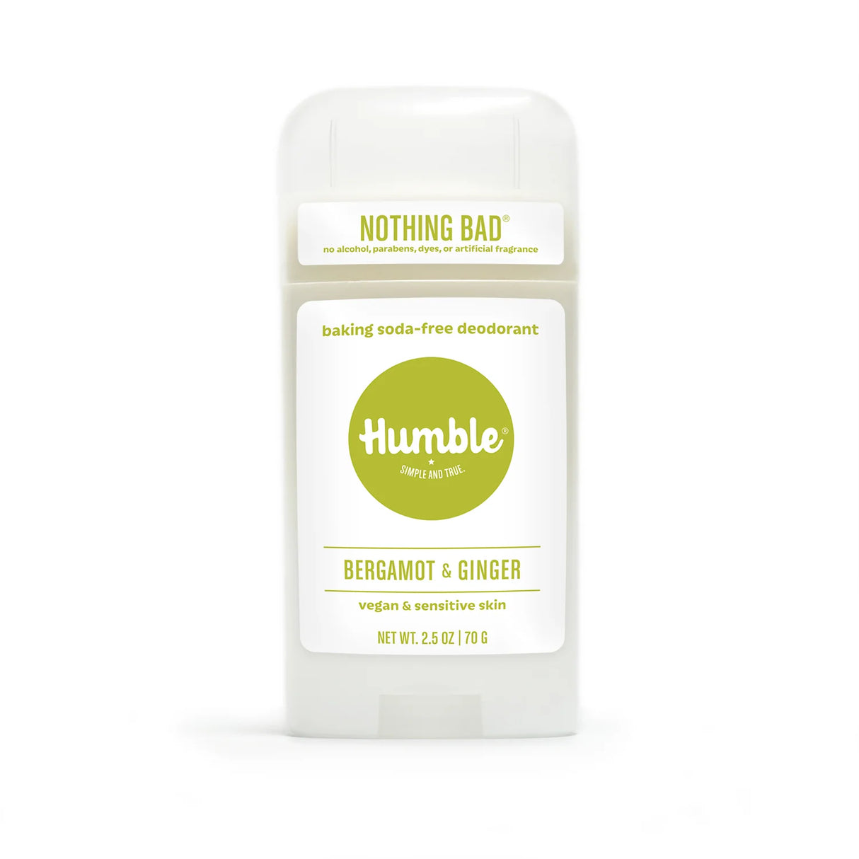 HUMBLE BRANDS DEODORANT VEGAN SENSITIVE BERGAMOT & GINGER 2.5OZ