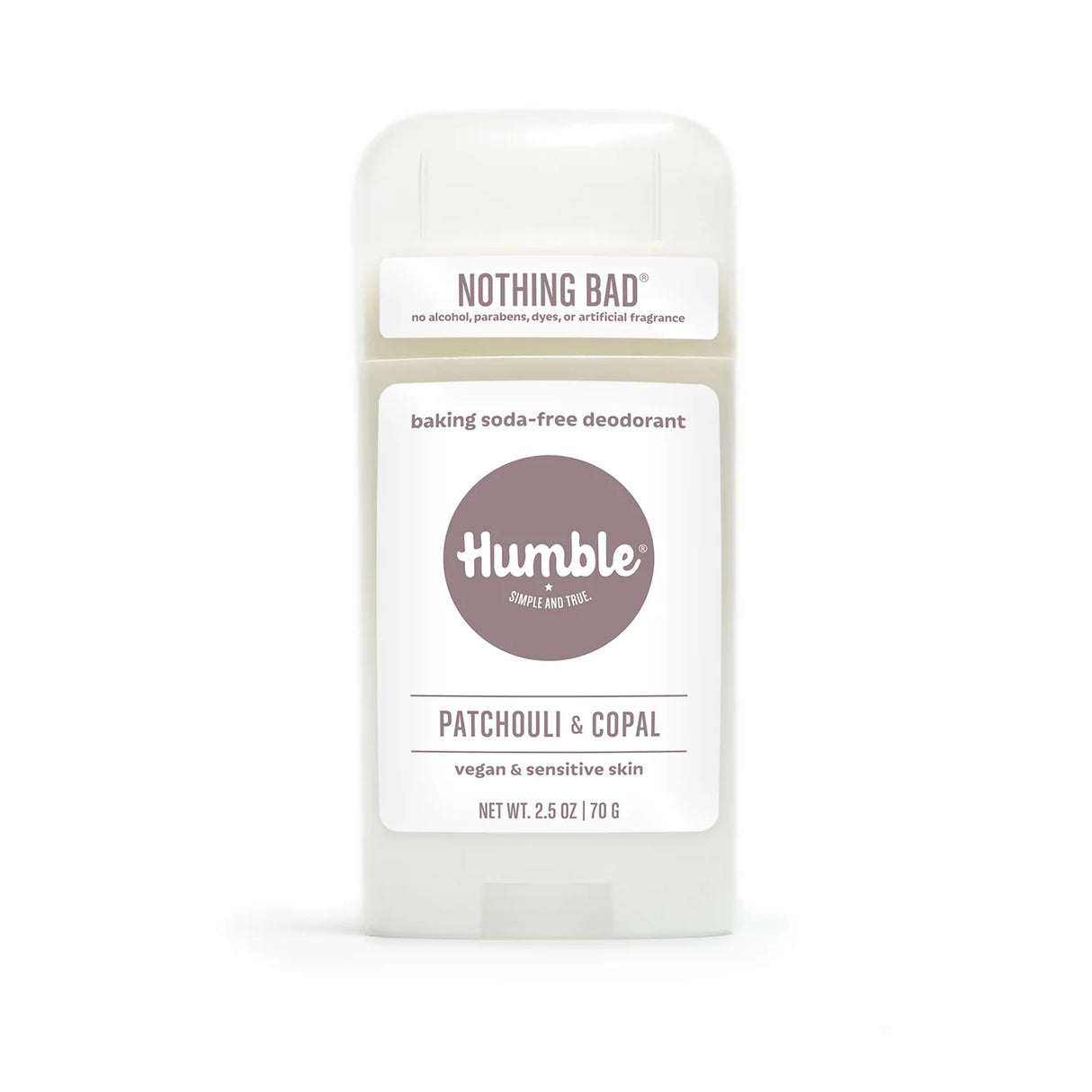 HUMBLE BRANDS DEODORANT VEGAN SENSITIVE PATCHOULI & COPAL 2.5OZ