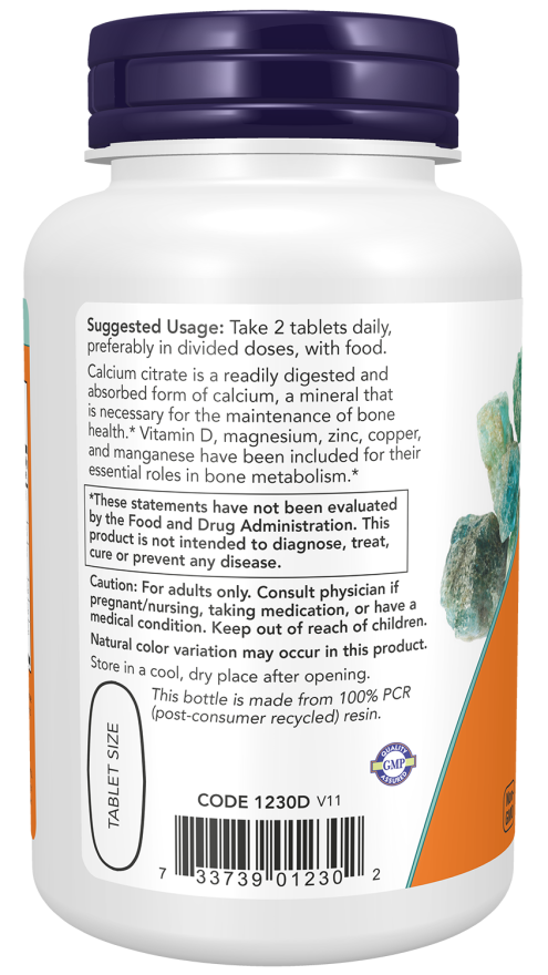 Now CALCIUM CITRATE W/MIN 100 TABS