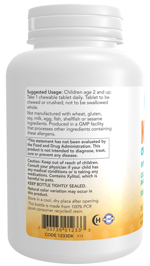 Now KID-CAL CHEWABLE CALCIUM 100 LOZ