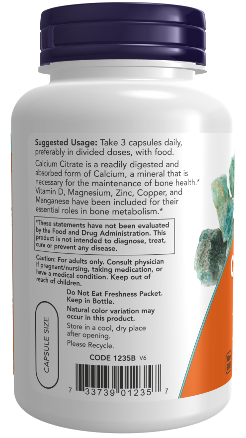 Now CAL CITRATE PLUS CAPS 240 VCAPS