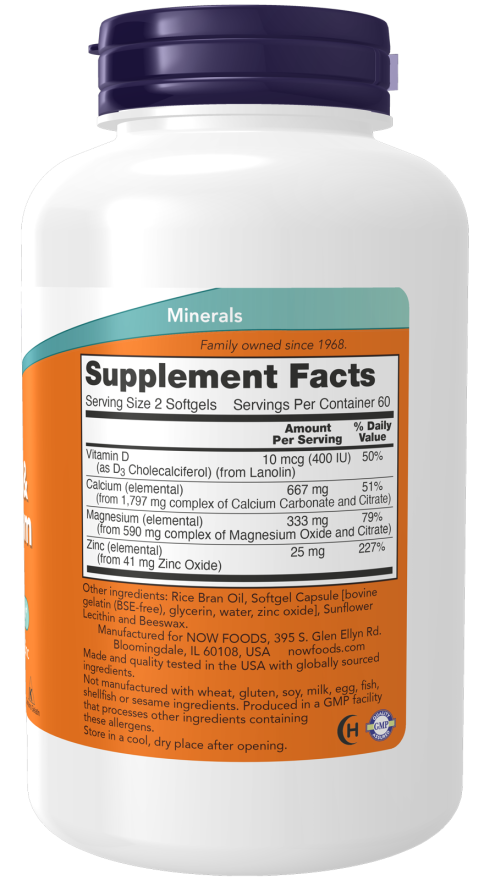 Now CAL-MAG + D SOFTGELS 120 SGELS