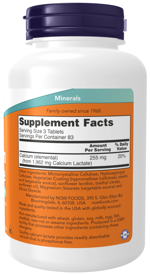 Now CALCIUM LACTATE 250 TABS