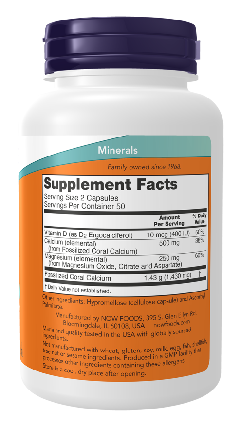 Now CORAL CALCIUM PLUS MAG 250 VCAPS