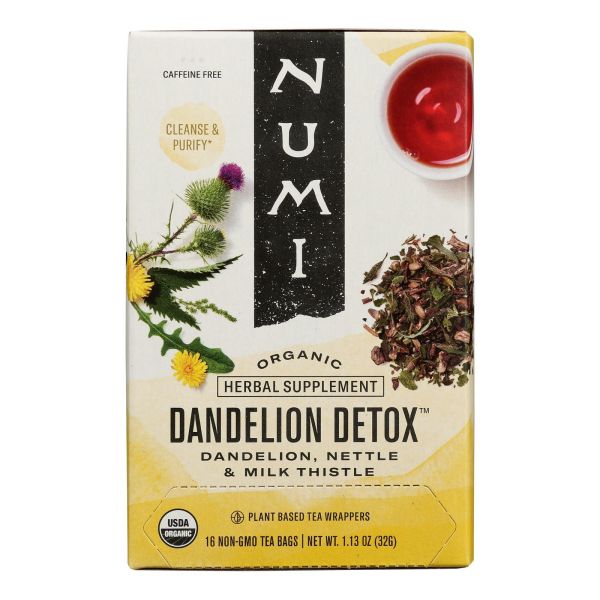 NUMI TEAS Dandelion Detox Tea 16 BAG