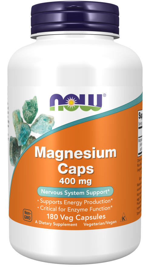 Now MAGNESIUM 400mg 180 VCAPS