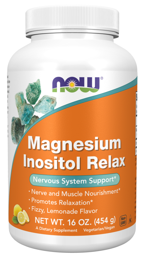 Now MAGNESIUM INOSITOL RELAX POWDER 16 OZ
