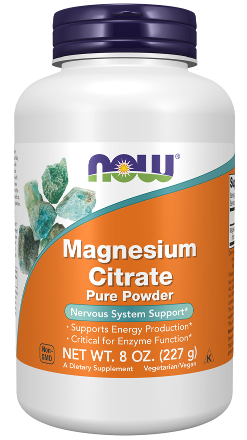 Now MAGNESIUM CITRATE POWDER 8 OZ