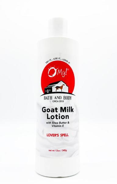 ¡DIOS MÍO! LOCIÓN DE LECHE DE CABRA BATH AND BODY, LOVER'S SPELL, 12 OZ