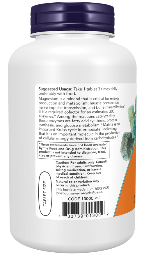 Now MAGNESIUM MALATE 1000mg 180 TABS