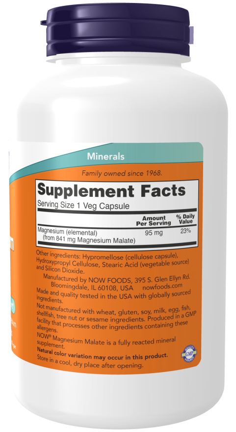 Now MAGNESIUM MALATE CAPS 180 VCAPS