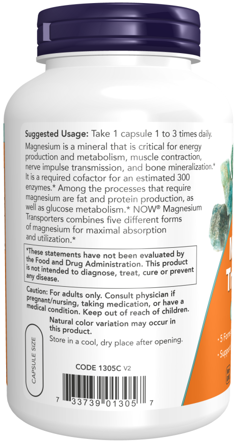 Now MAGNESIUM TRANSPORTERS 180 VCAPS