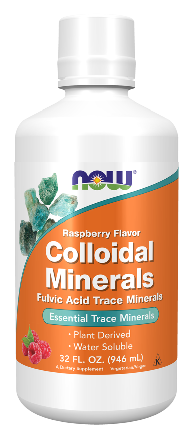 Now COLLOIDAL MINERALS RASPBERRY 32 OZ