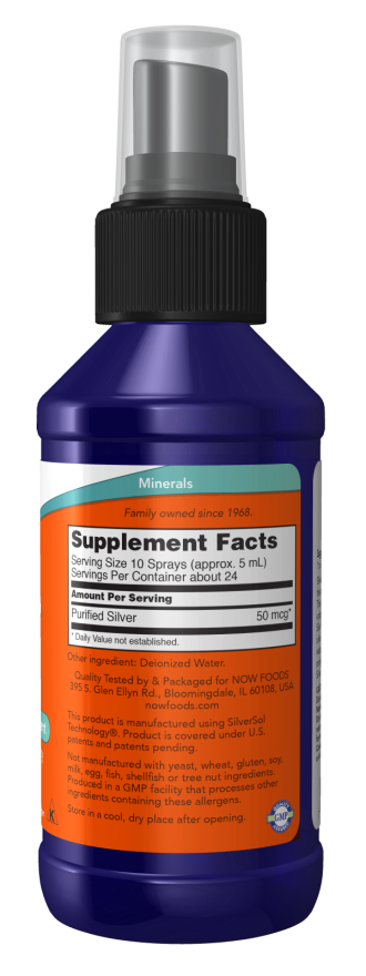 Now SILVER SOL 10 PPM LIQUID 4 FL. OZ.
