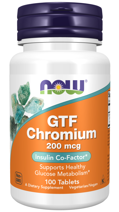 Now GTF CHROMIUM 200mcg 100 TABS