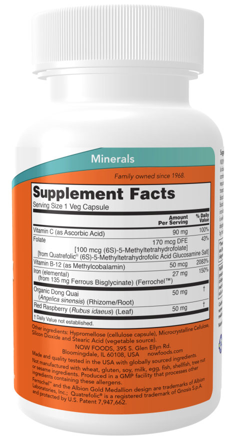 Now IRON COMPLEX CAPS (GLYCINATE) 100 VCAPS