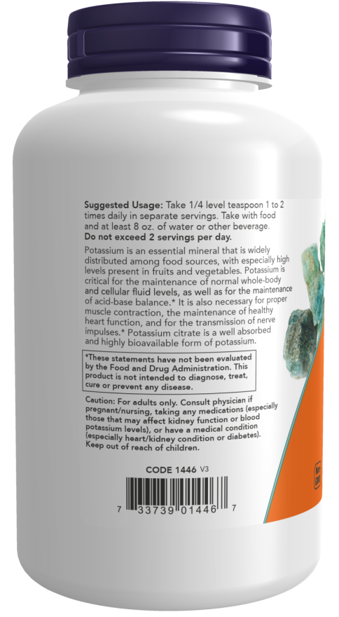 Now POTASSIUM CITRATE POWDER 12 OZ