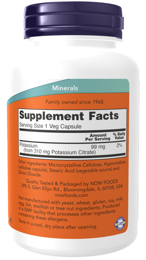 Now POTASSIUM CITRATE CAPS 180 VCAPS
