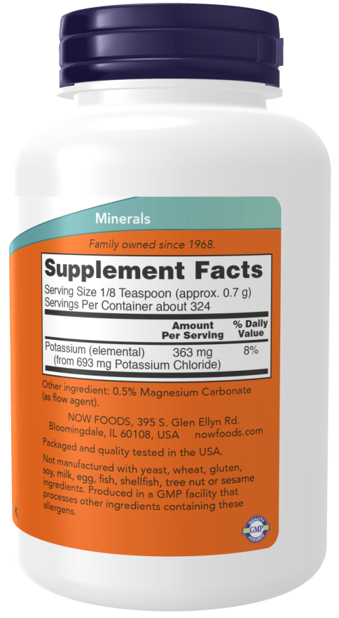 Now POTASSIUM CHLORIDE PWD 8 OZ