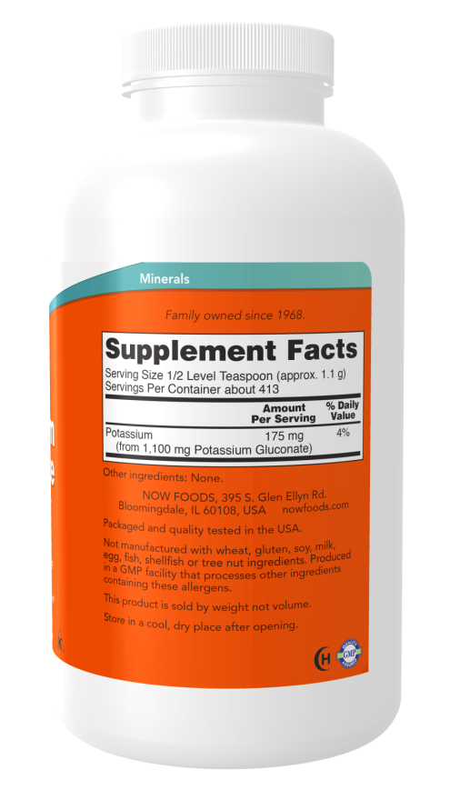 Now POTASSIUM GLUCONATE PURE PWD 1 LB