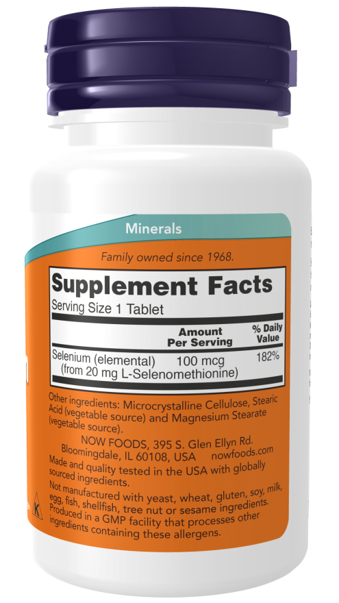 Now SELENIUM 100mcg 100 TABS