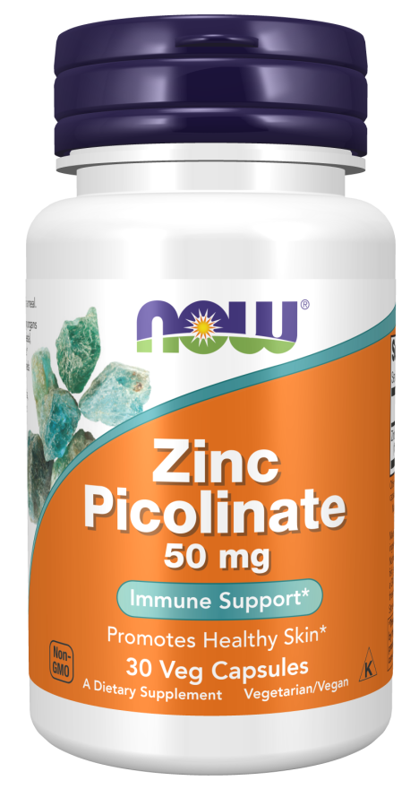 Now ZINC PICOLINATE 50mg 30 VCAPS