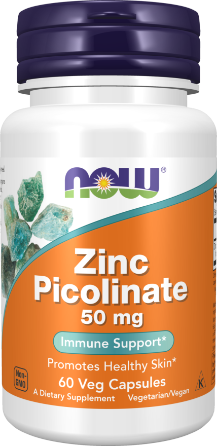 Now ZINC PICOLINATE 50mg 60 VCAPS