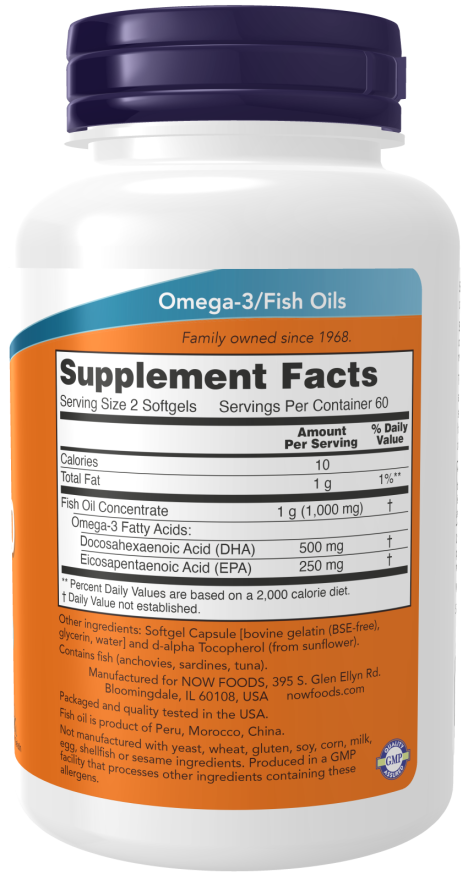 Now DHA-250mg 120 SGELS