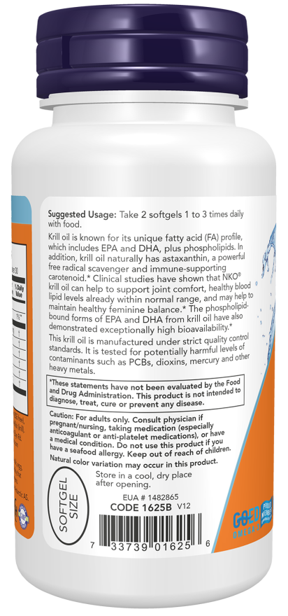 Now KRILL OIL 500 MG 120 SGELS