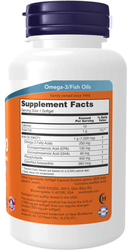 Now KRILL OIL 1000 MG 60 SGELS