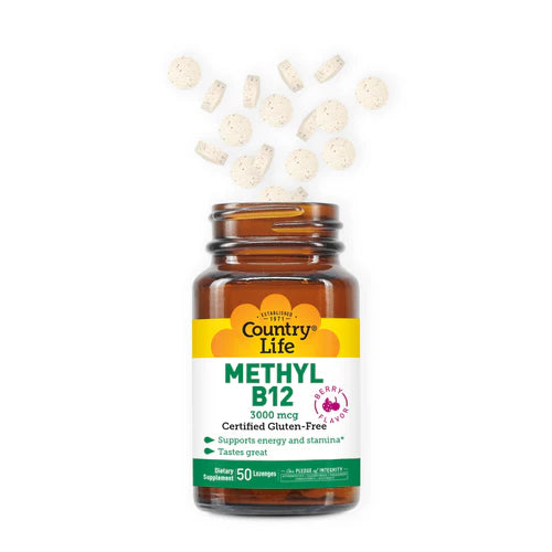 Country Life METHYL B12 3000MCG 50 Lozenges