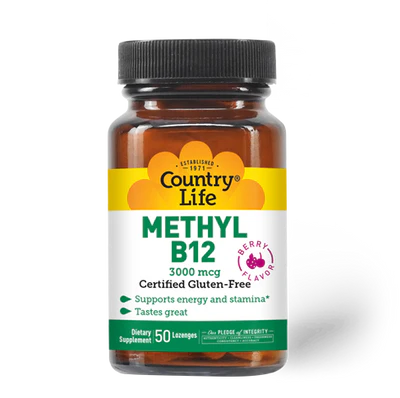Country Life METHYL B12 3000MCG 50 Lozenges