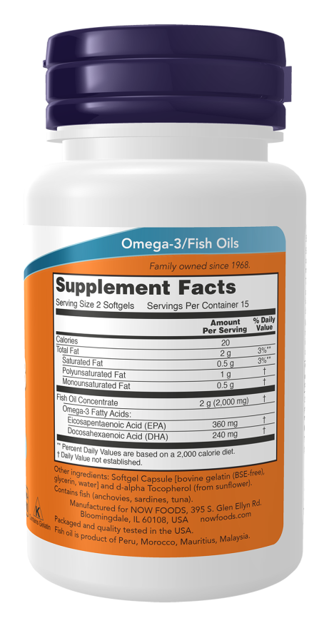 Now OMEGA-3 1000mg 30 SGELS
