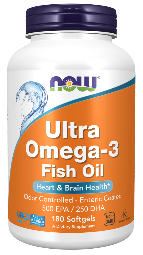 Now ULTRA OMEGA 3 FISH OIL 180 SGELS
